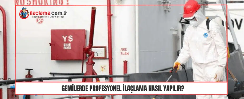 Gemilerde profesyonel ilaçlama Nasıl Yapılır